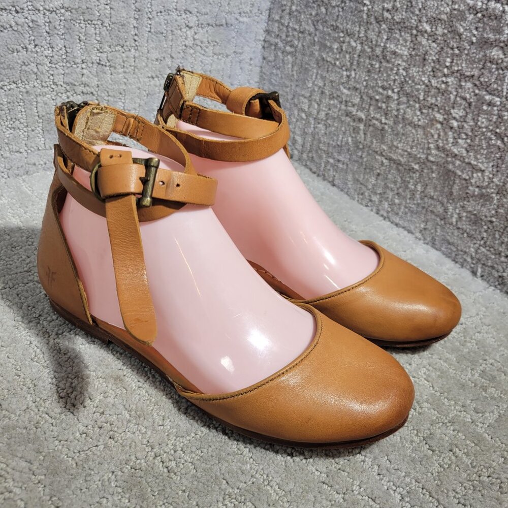 Frye Tan Leather Sandals